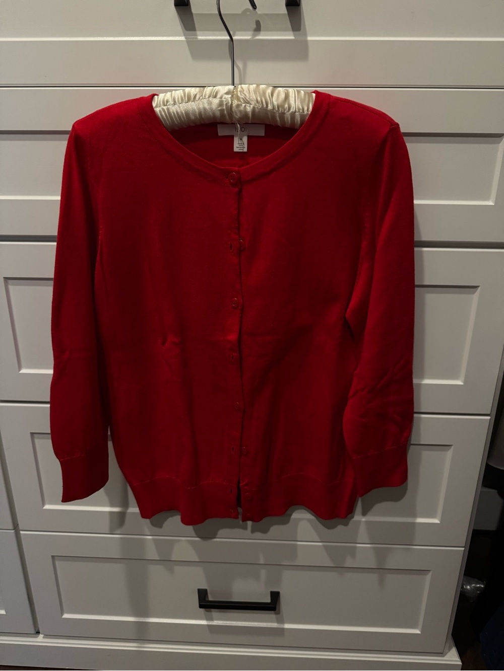 Evereve Classic Red Women's Button-Front Sweater medium new